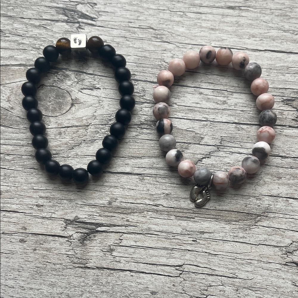 His/hers Beaded Bracelets Set